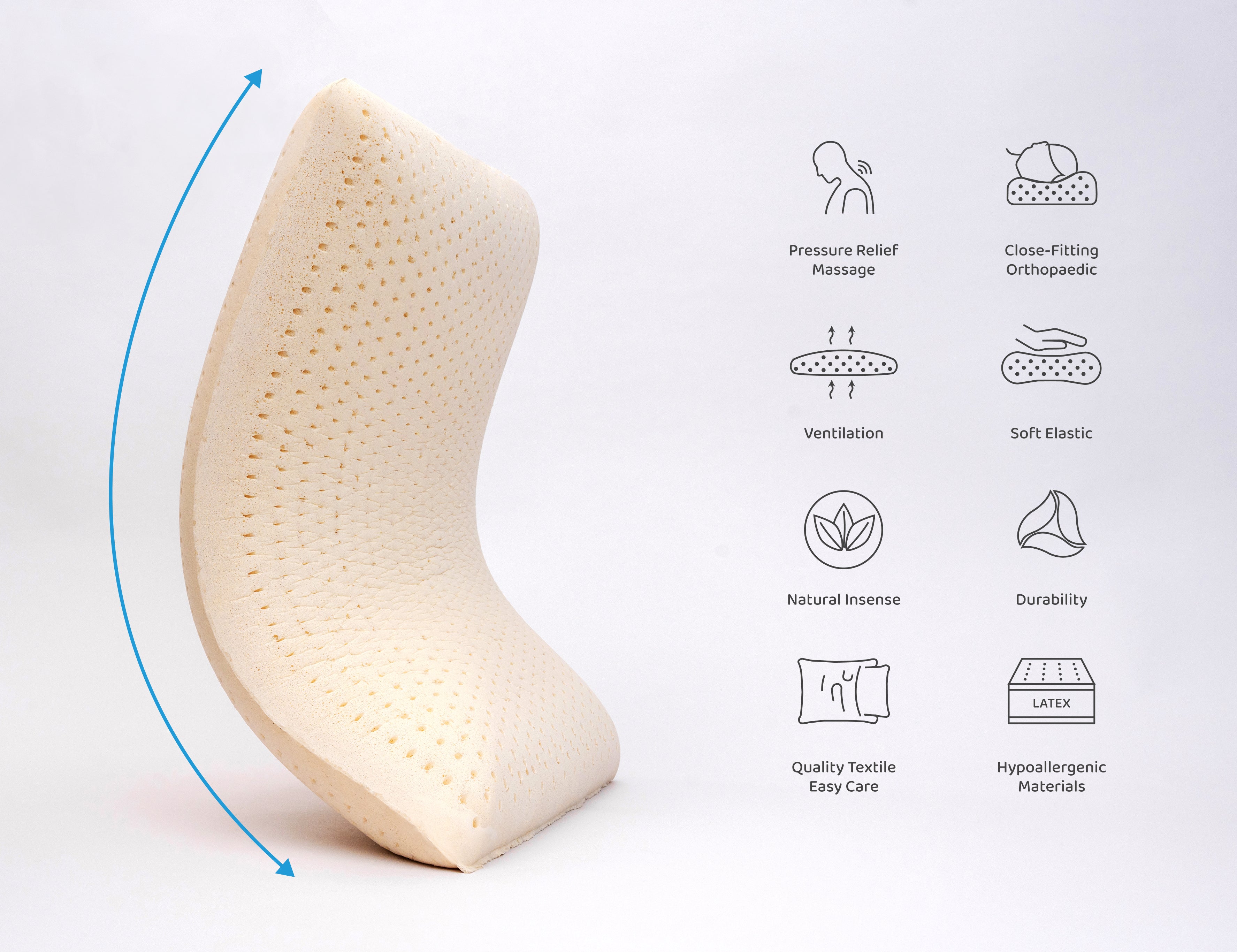 Latex knee pillow shop