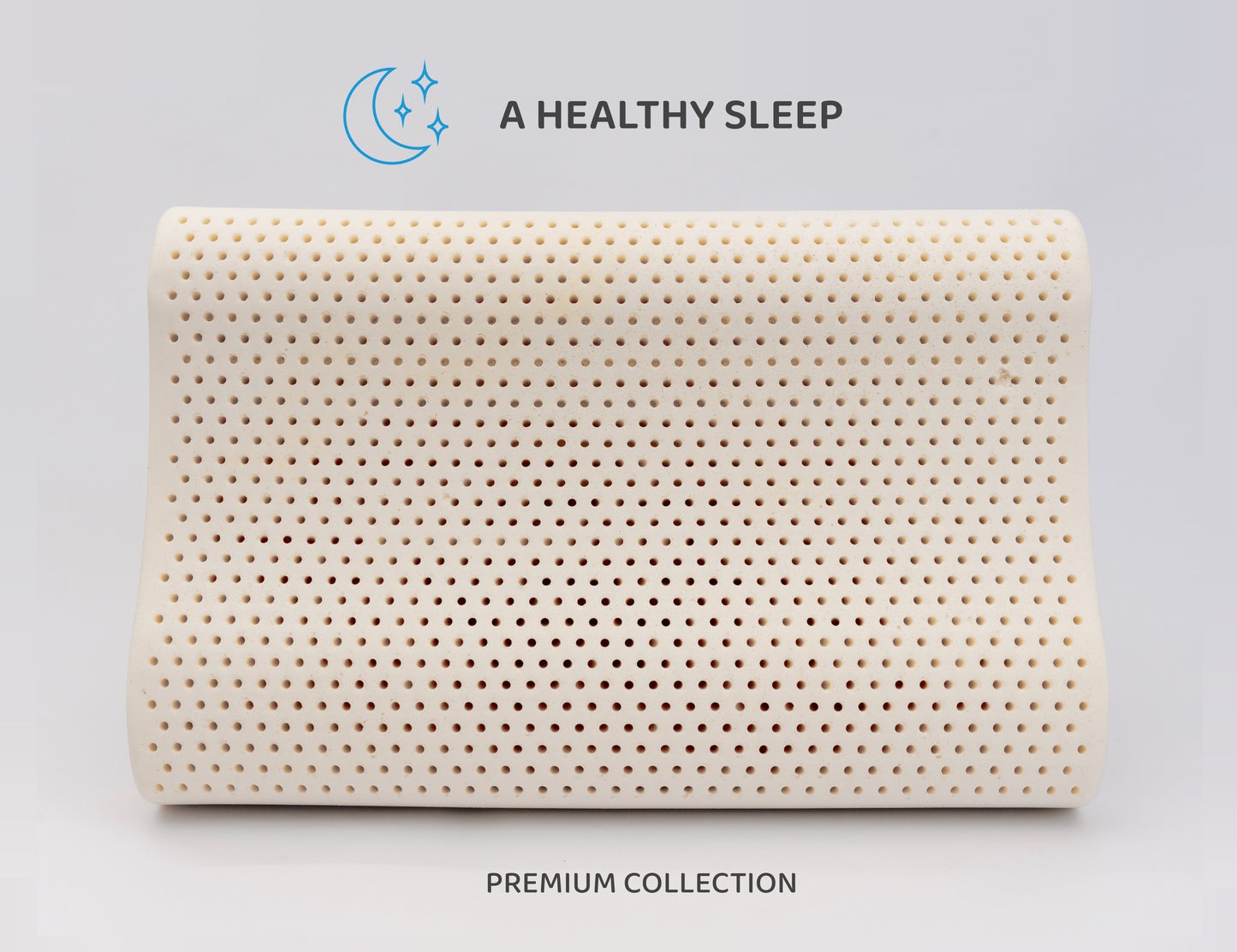 Natural Talalay Latex Contour Pillow DreamLogix – Super Soft, Curved, Standard Size 24''x16''x4/5''