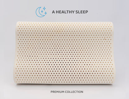 Natural Talalay Latex Contour Pillow DreamLogix – Super Soft, Curved, Standard Size 24''x16''x4/5''